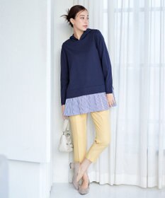 Tiaclasse 【洗える】センタープレス テーパードパンツ