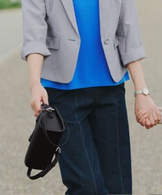 Tiaclasse 【本革】ショルダーストラップ付きスクエアミニバッグ