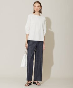 ICB 【接触冷感・UVケア・洗える】 コンフォートプレーティング クレセントスリーブカットソー