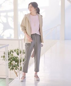 ANY 【ウエストゴム/ストレッチ/セットアップ可】イージィケアストレッチテーパードパンツ