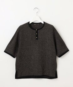 自由区 【PREMIUM KNIT COLLECTION】シャイニーミックスプルオーバー ニット