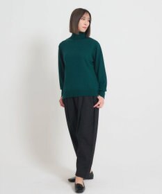 muuc 〈極上メリノウール〉ベーシックタートルネックプルオーバー〈肌に優しいニット〉〈アンサンブル可能〉〈袖の透かし編み〉