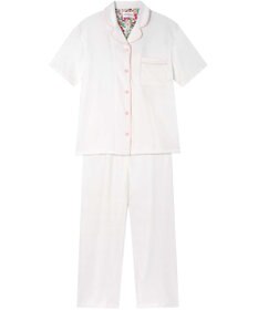 une nana cool 【綿100%】スビン天竺 半袖開襟パジャマ MADE WITH LIBERTY FABRIC