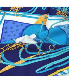 Marca 【伝統横濱スカーフ】鞍とベルト 大判 シルクスカーフ