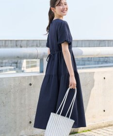 Tiaclasse リップルティアードワンピース