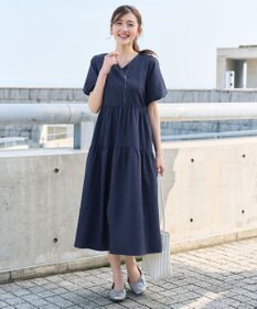 Tiaclasse リップルティアードワンピース