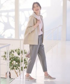 ANY 【ウエストゴム/ストレッチ/セットアップ可】イージィケアストレッチテーパードパンツ