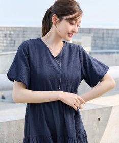 Tiaclasse リップルティアードワンピース