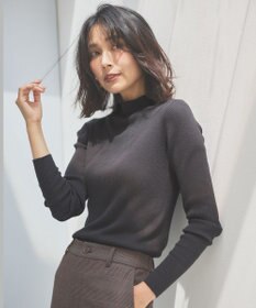 ANY 【洗濯機可】ボトルネック リブニット