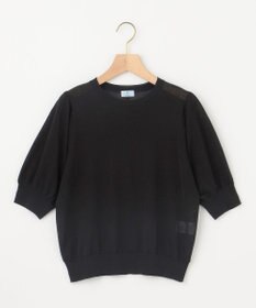 組曲 L シアーパフ袖 ニット