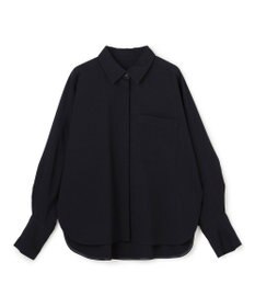 uncrave ウォッシャブルウールライクツイル ドルマンシャツ