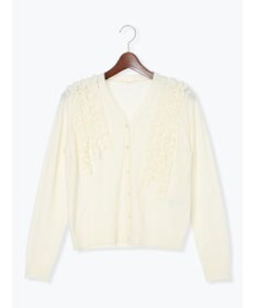 Te chichi フリルVネックカーディガン