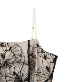 YECCA VECCA 【2点SET】フラワー柄スパンコール刺繍ドレス