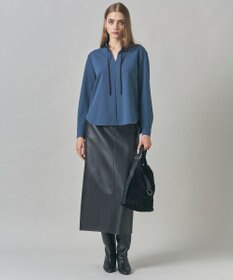 ICB L 【洗える】フェイクレザー ナロースカート