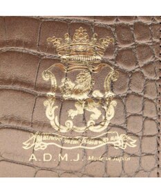 A.D.M.J. 【牛革】クロコ型押し/ロングウォレット