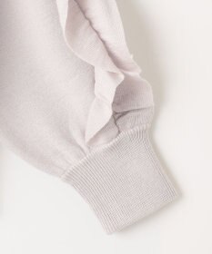 組曲 【WEB限定】袖フリル付きニットプルオーバー