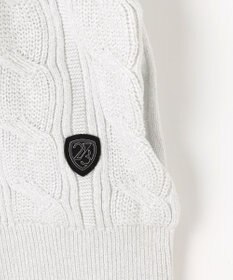 23区GOLF 【WOMEN】ラメケーブルジップアップカーディガン　防風裏地付き