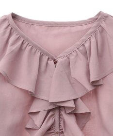 earth music&ecology ラッフルフリルシャツ