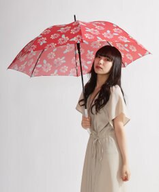 MOONBAT 【超撥水】フロータス (FLO(A)TUS) 長傘 ストライプフラワー 耐風