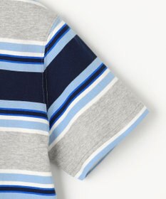 J.PRESS KIDS 【140-170cm】マルチボーダー 半袖ポロシャツ