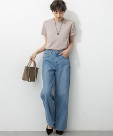 23区 L 【洗える】コンパクトヤーン スムース Tシャツ