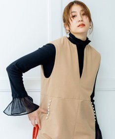 組曲 【洗える】フライスタートルネック カットソー