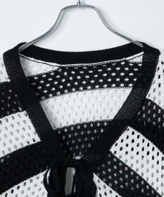 WEGO 【紫外線対策/手洗い可】メッシュリボンボレロ