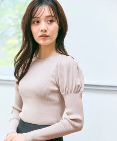 Feroux パフスリーブ ニット プルオーバー