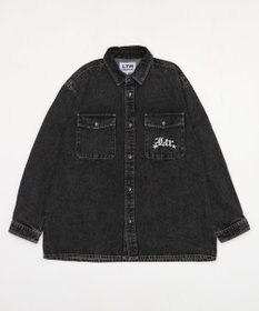 WEGO 【ユニセックス着用ITEM/MLサイズ展開】グラフィックデニムシャツ（LS）