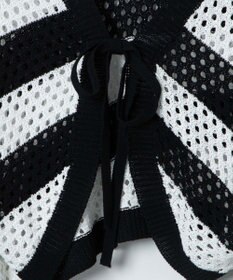 WEGO 【紫外線対策/手洗い可】メッシュリボンボレロ