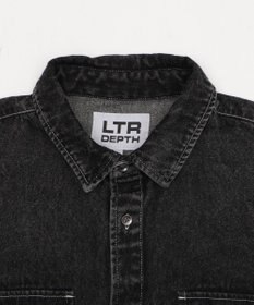 WEGO 【ユニセックス着用ITEM/MLサイズ展開】グラフィックデニムシャツ（LS）