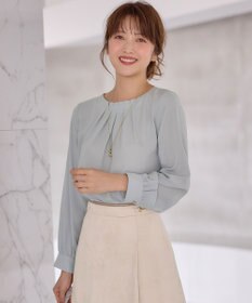 ANY SIS 【洗える】フロントタックノーブル ブラウス