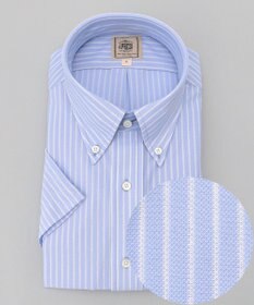 J.PRESS MEN 【J.PRESS PLUS】カノコインレイストライプパッチポケット シャツ/B.D.