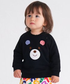 MIKI HOUSE HOT BISCUITS 【70-110cm】 顔ドン ラグラントレーナー