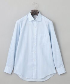 GOTAIRIKU 春夏向け【形態安定】SUMMERPREMIUMPLEATS_スモールワイドカラー 長袖ドレスシャツ（ストライプ/チェック）