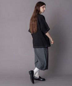 WEGO 【機能T/ユニセックス着用ITEM】カラーステッチワンポイントT（SS）
