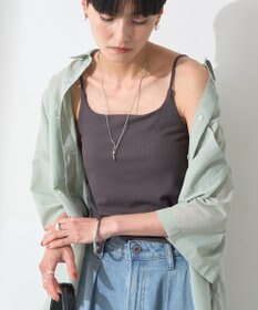 AMERICAN HOLIC 【カップ付き】細リブキャミソール