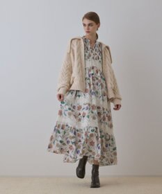 GRACE CONTINENTAL ヘアリーニットコクーンジャケット