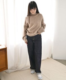 caqu modern baggy ワイドシルエットデニムパンツ