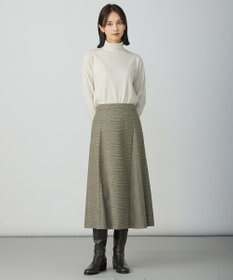 J.PRESS LADIES L モナベールツイル チェック フレア スカート