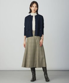 J.PRESS LADIES L モナベールツイル チェック フレア スカート
