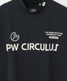 PW CIRCULUS 【MEN】【ストレッチ】ロゴ モックネック シャツ