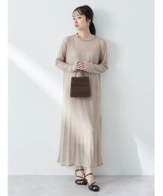 earth music&ecology ＳＥＴ２点シアーワンピース＋ペチワンピース