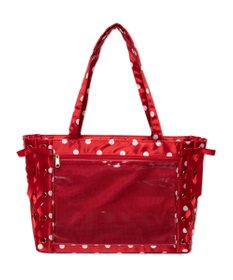 WEGO 【痛バ＆推し活グッズ】ポルカドットレースアップ痛バッグS