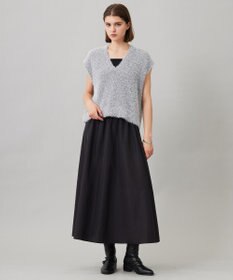 ICB L 【UVケア・速乾・洗える】シルクエステルタフタ フレアスカート