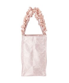 Maison de FLEUR レースフリルハンドルスクエアトートSバッグ