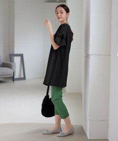 Tiaclasse 【洗える】変形バルーンスリーブカットソーチュニック