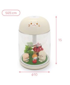 Mother garden しろたん 加湿器 卓上 USB しろたん＆らっこいぬ お友達 卓上加湿器