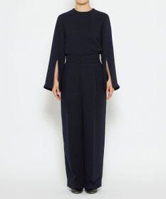 uncrave 【防しわ・洗濯機洗い可】ウォッシャブル ダブルクロス ワイドパンツ（uncrave STANDARD）