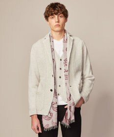 JOSEPH ABBOUD 【洗える】ストローヤーン ニット ジャケット